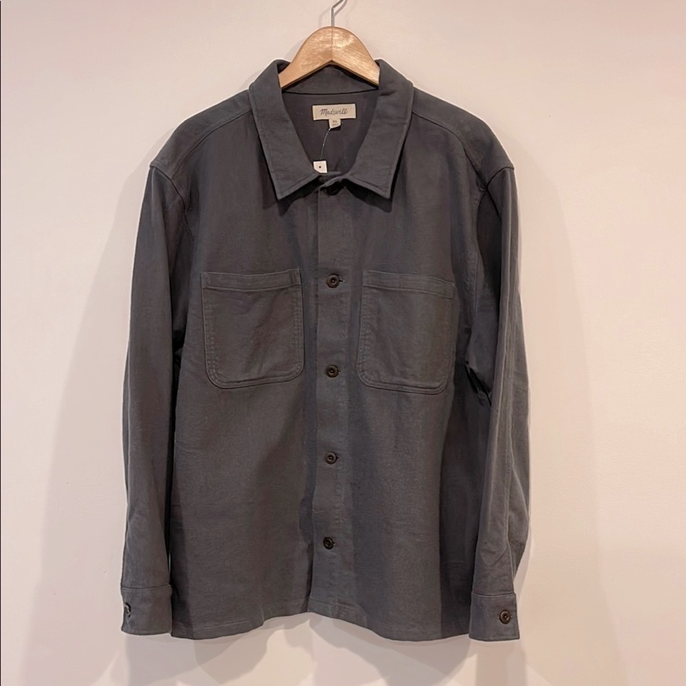 Men's Grey Cotton Madewell Shacket